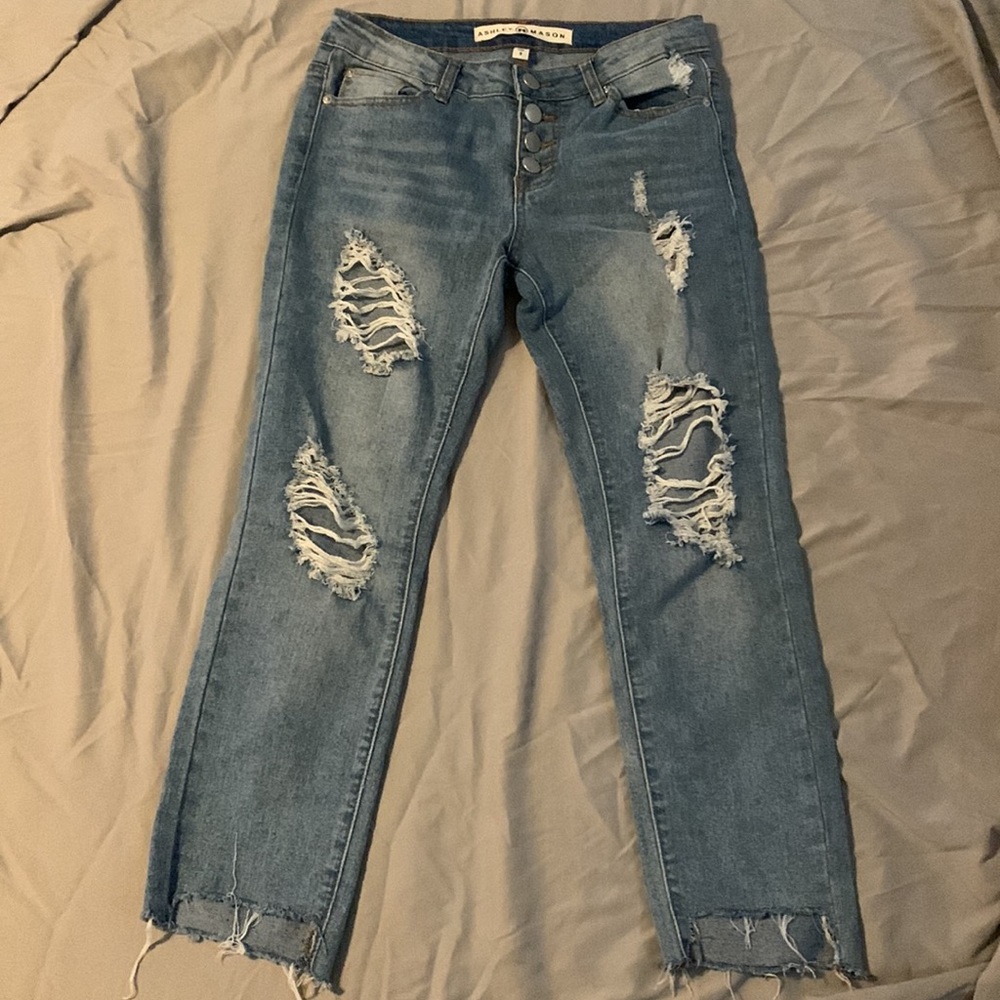 Ashley Mason Distressed Jeans